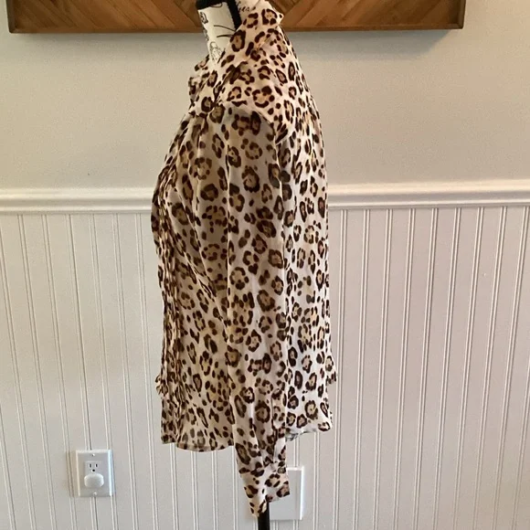 Guess Animal Print Blouse - Picture 4 of 7